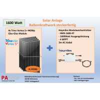 Mini Solar/ Balkonkraftwerk bis 2000 Watt zusammen stellen