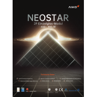 470Wp Aiko Neostar 2P+ A-MAH54Dw Full-Black Glas-Glas