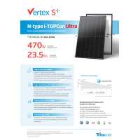 465Wp TrinaSolar Vertex S+ GLAS-GLAS Black Frame TSM-NEG9R.28 Monofazial